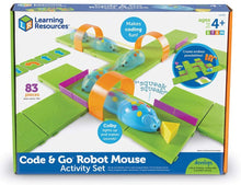 Load image into Gallery viewer, Learning Resources Code &amp; Go Robot Mouse Activity Set, STEM, Kids Coding Toy, Programs up to 40 Steps, Christmas Gift for Kids, 83 Pieces, Ages 4+