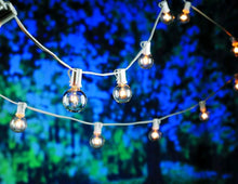 Load image into Gallery viewer, Better Homes and Gardens 20 CT String Lights Clear Glass Globe Outdoor Indoor (White Wire)
