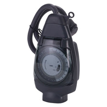 Load image into Gallery viewer, NSi Industries TORK 601A Outdoor Heavy-Duty 15-Amp 24-Hour Mechanical Plug-In General Purpose Timer with 18-Inch Cord - Multiple On/Off Settings - Compatible with Incandescent/Compact Fluorescent/LED
