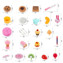 Load image into Gallery viewer, Mundo Toys Birthday Cake Play Food Set PINK 75Pcs Plastic Kitchen Cutting Toy Pretend Play
