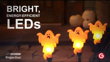 Load image into Gallery viewer, Gemmy Lightshow Flickering Ghosts Halloween Pathway Markers (3-Count)