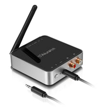 Load image into Gallery viewer, Aluratek ABC53F Bluetooth Audio Receiver and Transmitter with Bluetooth 5 (Stream up to 300 feet), AUX , RCA and Optical Connections Supported, Low Latency, aptX, Wireless Audio TV to Headphones