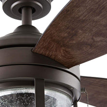 Load image into Gallery viewer, Northampton 52 in. LED Indoor/Outdoor Espresso Bronze Ceiling Fan with Light