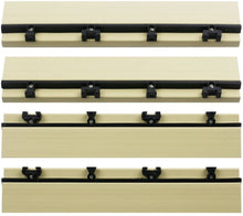 Load image into Gallery viewer, NewTechWood US-QD-SF-ZX-SD 1/6 x 1 ft. Quick Composite Deck Tile Straight Trim in Sahara Sand (4-Pieces/Box)