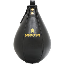 Load image into Gallery viewer, Meister SpeedKills Leather Speed Bag w/Lightweight Latex Bladder - Black - Large (10.5" x 7")