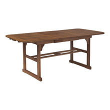 Load image into Gallery viewer, WE Furniture Solid Acacia Wood Patio Extendable Dining Table