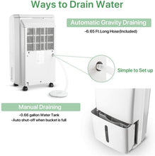 Load image into Gallery viewer, Waykar 40 Pint Dehumidifier for Home and Basements in Spaces up to 2000 Sq Ft,Auto or Manual Drain