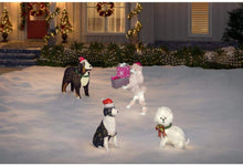 Load image into Gallery viewer, Home Accents Holiday 42 in Cool White 80-Light LED Poodle and Presents