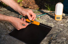 Load image into Gallery viewer, BioLite PowerLight SolarPanel5 Kit with 5 Watt USB Output, and PowerLight Torch/Lantern/Powerbank, for On-Demand Light and Energy, 0.26 x 10.1 x 8.2 Inch Panel, Black/Yellow (SXA1001)