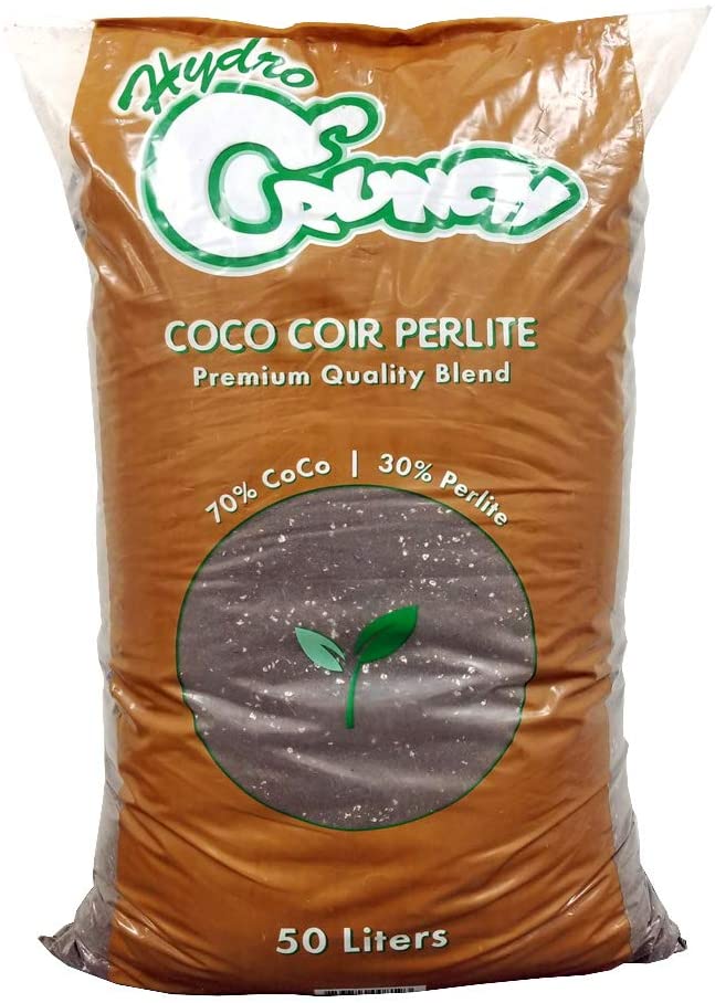 Hydro Crunch CB801 Coco Coir 11-Lbs. Block of Soiless Growing Media, Brown