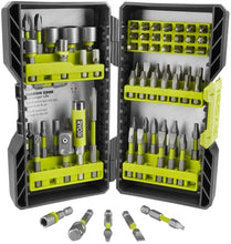 Load image into Gallery viewer, RYOBI P1817-AR2040 18-Volt ONE+ Cordless 2-Tool Combo Kit w/ (2) 1.5Ah Batteries, Charger &amp; Bag w/BONUS Impact Rated Driving Kit (70Piece)