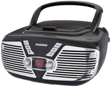 Load image into Gallery viewer, Sylvania Portable CD Boombox with AM/FM Radio, Retro Style