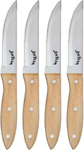 Load image into Gallery viewer, Jim Beam Steak Knife Set (4 Pack), JB0165, 10&quot;, Brown