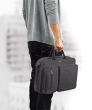 Load image into Gallery viewer, Solo Duane 15.6 Inch Laptop Hybrid Briefcase, Converts to Backpack, Grey