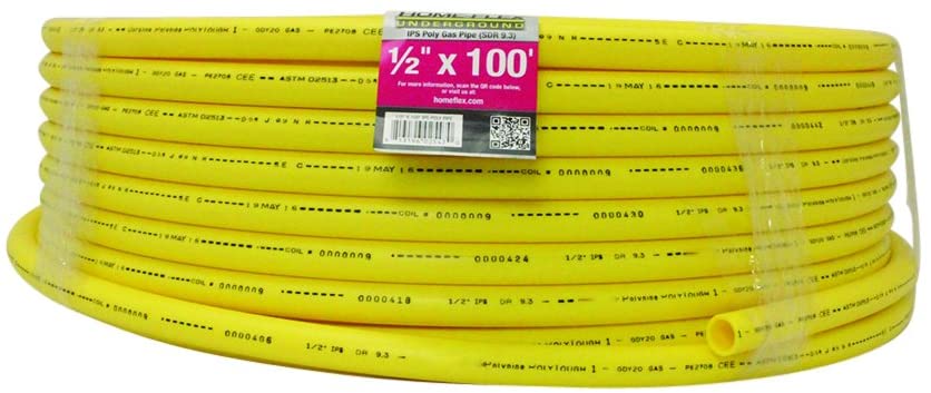 HOME-FLEX Underground IPS Yellow Poly Gas Pipe