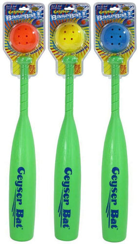 Geyser Guys Water Baseball & Bat Pool Set | 3 Bats and 3 Water Baseballs