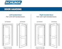 Load image into Gallery viewer, Schlage Camelot Front Entry Handleset with Interior Right Handed Lever