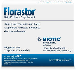 Florastor Daily Probiotic Supplement for Men & Women