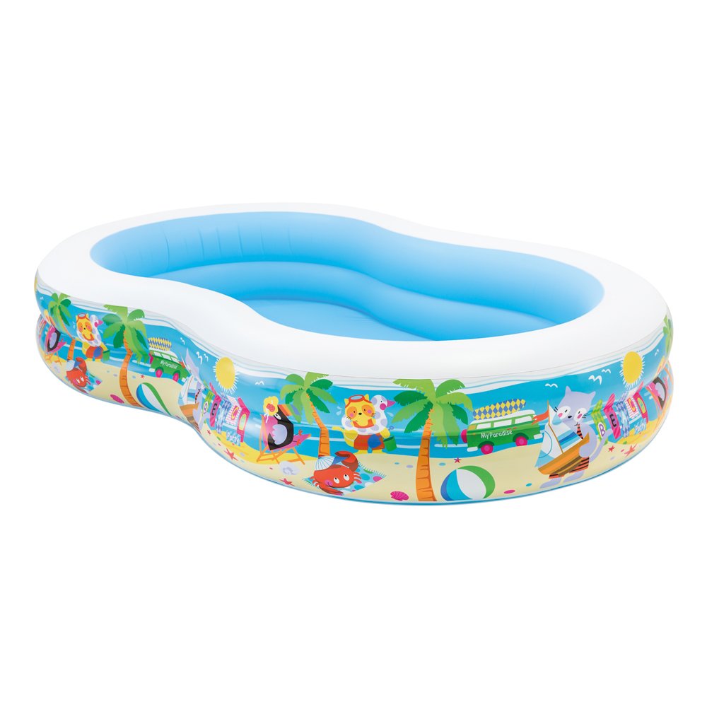Intex Swim Center Paradise Inflatable Pool, 103in X 63in X 18in, for A ...