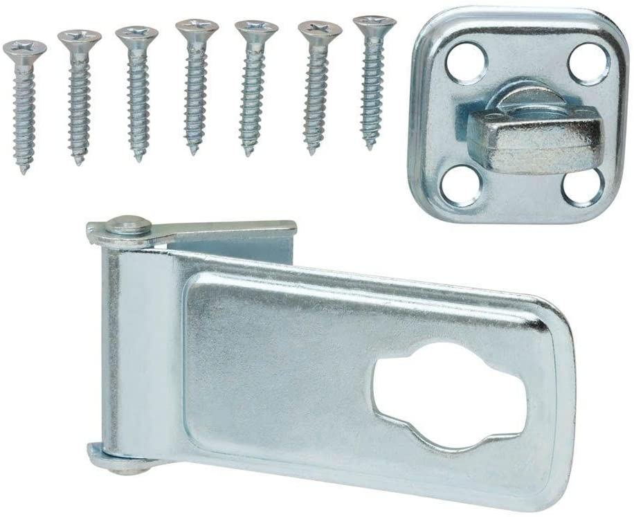 3-1/2 in. Zinc-Plated Steel Latch-Post Safety Hasp Lock