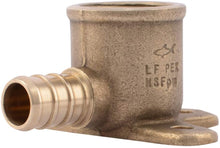 Load image into Gallery viewer, SharkBite UC334LFA PEX Brass Drop Ear Elbow, 1/2-Inch x 1/2-Inch, Copper