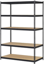Load image into Gallery viewer, EDSAL URWM184872BK Black Steel Storage Rack, 72&quot; H x 48&quot; W x 18&quot; D