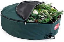 Load image into Gallery viewer, [Wreath Storage Container] - for Christmas Wreath up to 60 Inches in Diameter | Bag Hooks Directly to Your Wire Wreath Frames to Prevent Sagging and Deformed Wreaths | Tree Keeper