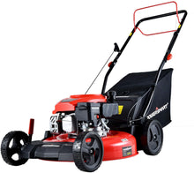 Load image into Gallery viewer, PowerSmart Lawn Mower, 21-inch &amp; 170CC, Gas Powered Self-propelled Lawn Mower with 4-Stroke Engine, 3-in-1 Gas Mower in Color Red/Black, 5 Adjustable Heights (1.2''-3.0''), DB2194SR-A