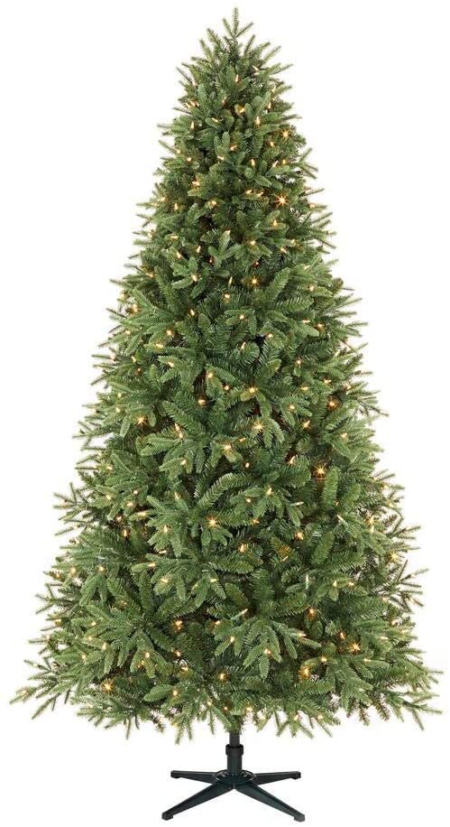 Home Accents Holiday 7.5 ft. Ellis Black Spruce LED Pre-Lit Tree with 500 Color Changing Lights