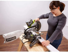 Load image into Gallery viewer, RYOBI 18-Volt ONE+ Cordless 7-1/4 in. Compound Miter Saw (Tool Only) with Blade