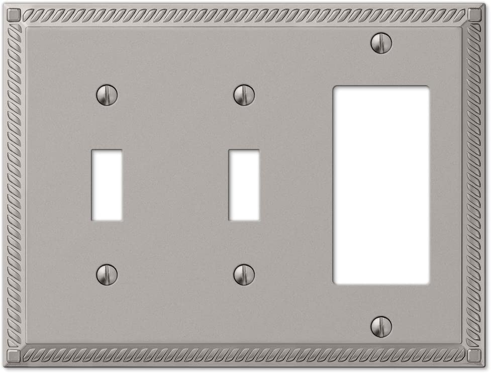 AMERELLE 54TTRN Wallplate, Satin Nickel