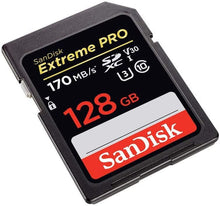 Load image into Gallery viewer, SanDisk 128GB Extreme PRO UHS-I SDXC Memory Card, SDSDXXY-128G-ANCIN
