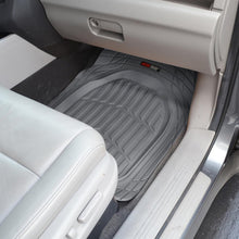 Load image into Gallery viewer, Motor Trend FlexTough Tortoise - Heavy Duty Rubber Floor Mats for Car SUV Van &amp; Truck - All Weather Protection - Deep Dish (Black)
