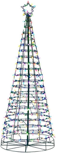 Home Accents Holiday 6ft LED Tree with Star and Color Changing Lights from Blue to Multi Color