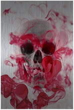 Load image into Gallery viewer, Parvez Taj Skull 2 Painting Print on Brushed Aluminum