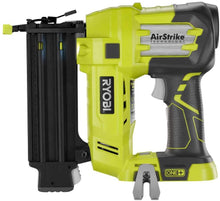 Load image into Gallery viewer, RYOBI P1854 18-Volt ONE+ Lithium-Ion Cordless AirStrike 18-Gauge Brad Nailer with (1) 1.5 Ah Battery and (1) 18-Volt Charger