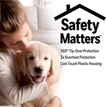 Load image into Gallery viewer, Honeywell HCE100B Heat Bud Ceramic Heater Black Energy Efficient Space Saving Portable Personal Heater With 2 Heat Settings for Home, School, Office