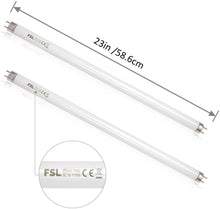 Load image into Gallery viewer, ASPECTEK Ultraviolet Tube 20W 2-Pack, Replacement UV Lightbulb Insect Killer 40W (20W Lightbulb 2Pack)