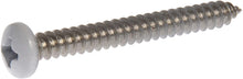 Load image into Gallery viewer, The Hillman Group 44444 8 x 1-1/2-Inch White Pan Head Phillips Sheet Metal Screw, Stainless Steel, 15-Pack