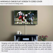 Load image into Gallery viewer, Legrand - Wiremold Cord Management Kit Flat Screen TV Wire and Cable Hider Organizer