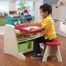 Load image into Gallery viewer, Step2  Flip and Doodle Desk with Stool Easel