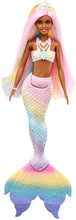 Load image into Gallery viewer, Barbie Dreamtopia Rainbow Magic Mermaid Doll with Rainbow Hair and Water-Activated Color Change Feature, Gift for 3 to 7 Year Olds