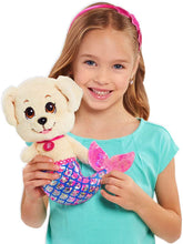 Load image into Gallery viewer, Barbie Dreamtopia Mer Puppy Plush Honey, Soft Stuffed Animal with Floating Glitter Mermaid Tail