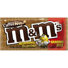 Load image into Gallery viewer, M&amp;M'S Coffee Nut Peanut Chocolate Candy Sharing Size Pouches 3.27-Ounce 24-Count Box