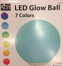 Load image into Gallery viewer, Alsy 8 in. Color Changing LED Glow Ball Lamp