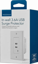 Load image into Gallery viewer, Insignia&trade; - In-wall 3.6A Surge Protected USB Hub - White
