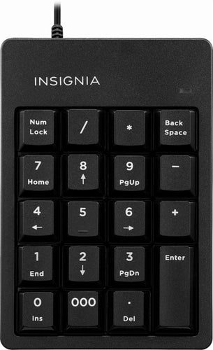Insignia Wired Keypad - Black - Model: NS-PNKNUM19