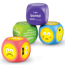 Load image into Gallery viewer, Learning Resources Soft Foam Emoji Cubes, 4 Pieces