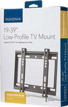 Load image into Gallery viewer, Insignia - Fixed TV Wall Mount for Most 19&quot; - 39&quot; TVs - Black