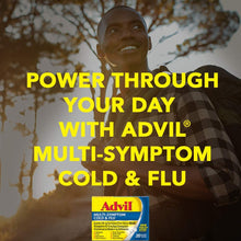 Load image into Gallery viewer, Advil Multi-Symptom Cold And Flu, 200mg Ibuprofen, Pain And Fever Reducer, (20 Count), Nasal Decongestant, Fast Relief, Headache, Runny Nose, Sneezing, Body Aches And Sinus Pressure